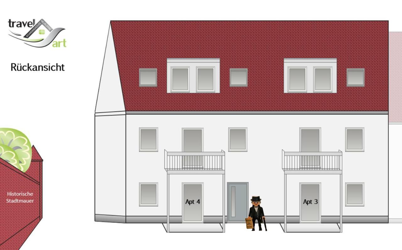Travel Art Boardinghouse Aparthotel Neuruppin Exterior foto